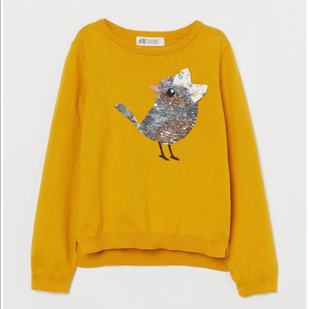 H&M sequin motif sweater